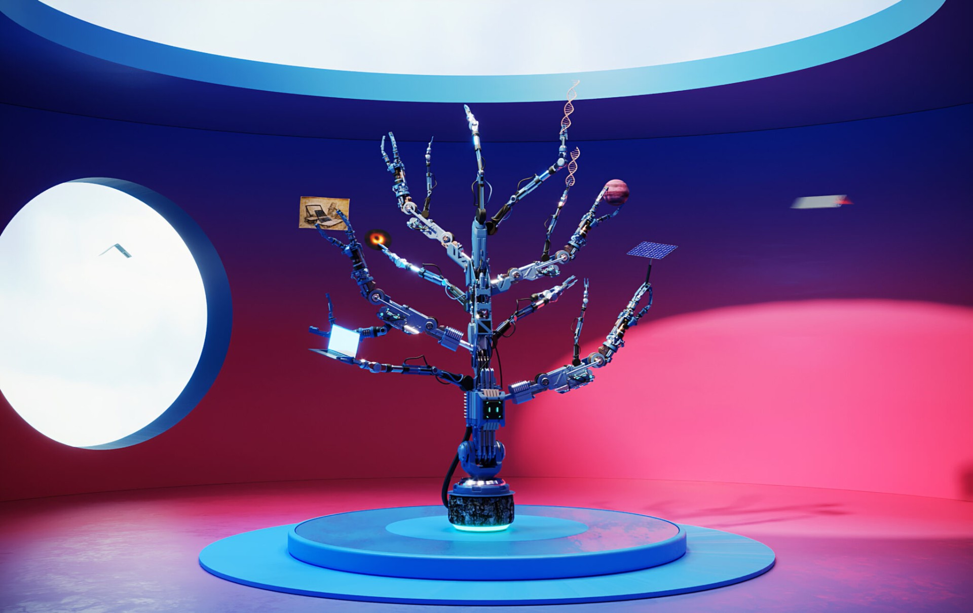 Albero robotico, vista 02 — still dal video